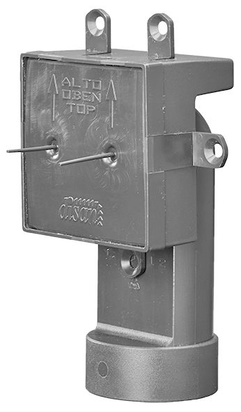 squared back-up box with 90° ell