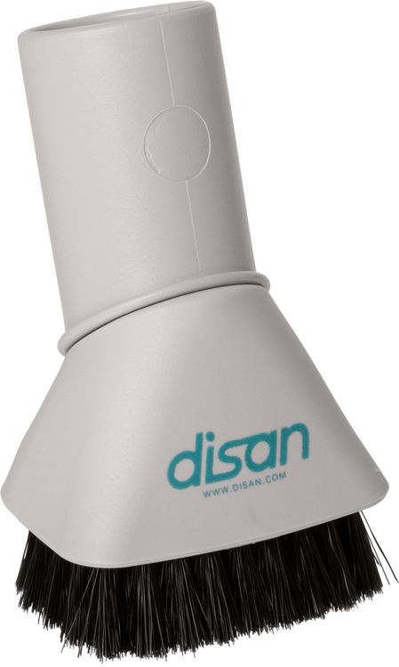 round dusting brush color white