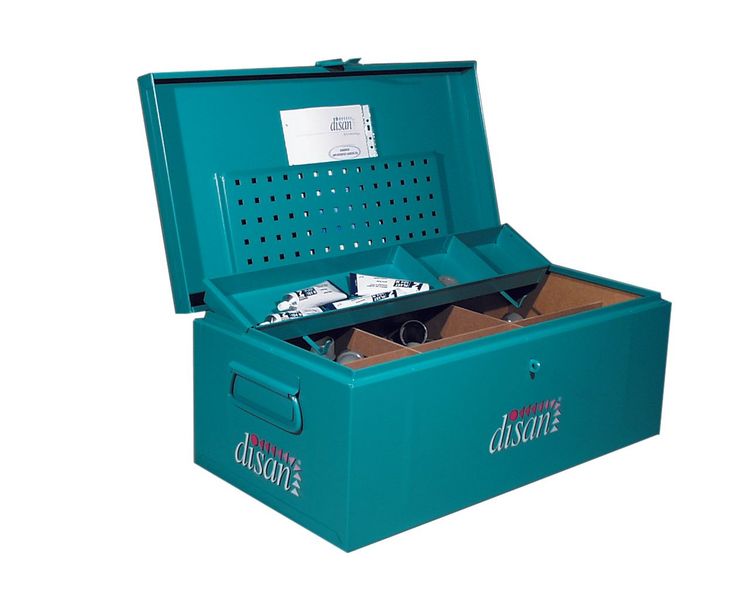 Metal material box for 12 rectangular inlet valves