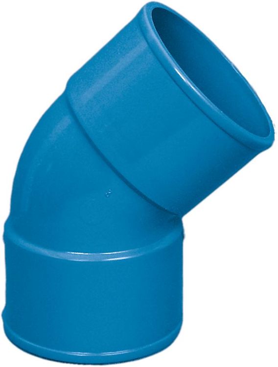 45° PVC sweep ell Ø100 mm